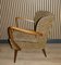 Fauteuil Vintage Jaune Chiné, 1950s 7