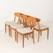 Dänische Vintage Stühle aus Teak & Eiche, 1960er, 6er Set 4
