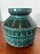 Dunkelgrüne Vase von Aldo Londi für Bitossi Ceramiche, Italien, 1970er 1