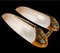 Wall Lights in Smoked Glass and Gilt Metal from Idearte, Spain, 1980s, Set of 2, Image 2