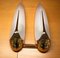 Wall Lights in Smoked Glass and Gilt Metal from Idearte, Spain, 1980s, Set of 2, Image 4