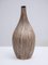 Vase Ikebana Abstrait en Céramique Brune avec Rayures Blanches, Japon, 1960s 7