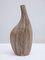 Vase Ikebana Abstrait en Céramique Brune avec Rayures Blanches, Japon, 1960s 3
