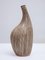 Vase Ikebana Abstrait en Céramique Brune avec Rayures Blanches, Japon, 1960s 2