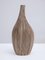 Vase Ikebana Abstrait en Céramique Brune avec Rayures Blanches, Japon, 1960s 4
