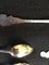 French Silver and Gold Tea or Coffee Spoons with Cake Server, 1950s 5