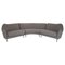 Mid-Century Corner Sofa in Grey Bouclé, Italy, 1950s, Image 1
