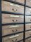Blackened Wooden Cardboard Box Cabinet 4