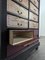 Blackened Wooden Cardboard Box Cabinet 5