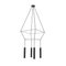 Suspension Rose Noire Mat par Robin Lamps 5