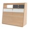 Slate Grey Drawers Gaston Floating Writing Desk in Natural Oak by Harto, Image 2