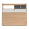 Slate Grey Drawers Gaston Floating Writing Desk in Natural Oak by Harto, Image 4