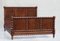 Oak Bobbin Wooden Bed, France, 1940s 5