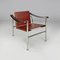 Butaca LC1 italiana moderna de Le Corbusier, Jeanneret and Perriand para Cassina, años 70, Imagen 1