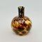 Vintage Empoli Amber and Brown Blown Glass Vase, 1960s 3
