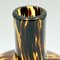 Vintage Empoli Amber and Brown Blown Glass Vase, 1960s 4