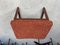 Mid-Century Orange Boucle & Teak Ottoman from G-Plan 5