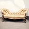 Victorian Sofa with Buttoned Back, Cabriole Legs & Brass Castors 1