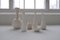 Mid-Century Modern White and Grey Vessels by Gunnar Nylund for Rörstrand, Sweden, 1950s, Set of 6 8