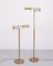 Library Swing Arm Stehlampen aus Messing, Deutschland, 1980er, 2er Set 1