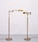 Library Swing Arm Stehlampen aus Messing, Deutschland, 1980er, 2er Set 4