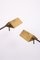 Library Swing Arm Stehlampen aus Messing, Deutschland, 1980er, 2er Set 2
