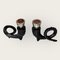 Vintage Bronze Horn Candleholders, Set of 2, Image 11