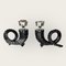 Vintage Bronze Horn Candleholders, Set of 2, Image 5