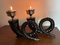 Vintage Bronze Horn Candleholders, Set of 2, Image 8