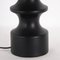 Lampada a forma di pedina in ceramica nera, anni '50, Immagine 9