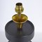 Black Ceramic Chess Pawn Lamp, 1950s 7