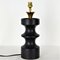 Lampe Chess Pawn en Céramique Noire, 1950s 3