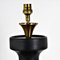 Black Ceramic Chess Pawn Lamp, 1950s 6