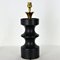 Black Ceramic Chess Pawn Lamp, 1950s 4