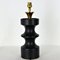 Lampe Chess Pawn en Céramique Noire, 1950s 4