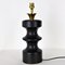 Black Ceramic Chess Pawn Lamp, 1950s 5