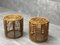 Set of Wicker Ottomans by Tito Agnoli, 1960s 2