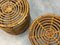 Set of Wicker Ottomans by Tito Agnoli, 1960s 3