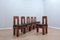 Brutalist Wood Chairs, Italy, 1960s, Set of 6 11