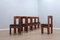 Brutalist Wood Chairs, Italy, 1960s, Set of 6 8