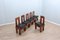 Brutalist Wood Chairs, Italy, 1960s, Set of 6 10