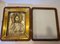Antique Glass & Silver Icon, 1800s 2