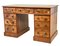 19th Century Figured Walnut Pedestal Desk, 1860s 1