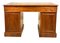 19th Century Figured Walnut Pedestal Desk, 1860s 7