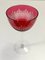 Crimson Crystal Drinking Glasses attributed to Val Saint Lambert, 1960s, Set of 12 9