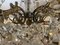 6-Light Chandelier in Crystal and Bronze, 19th Century 5