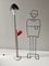 Brass, Aluminum and Glass Floor Lamp from Arredoluce, Italy, 1961, Image 3