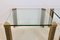 Grandes Tables d'Appoint en Laiton et Verre par Peter Ghyczy, 1970s, Set de 2 6