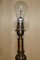 Hand Carved Pillared Table Lamp with Marble Sphere in the Base Bronzed Fittings, 1960s 5