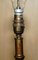 Hand Carved Pillared Table Lamp with Marble Sphere in the Base Bronzed Fittings, 1960s 11